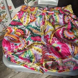 Colorful Patterned Girls 10/12 Shorts